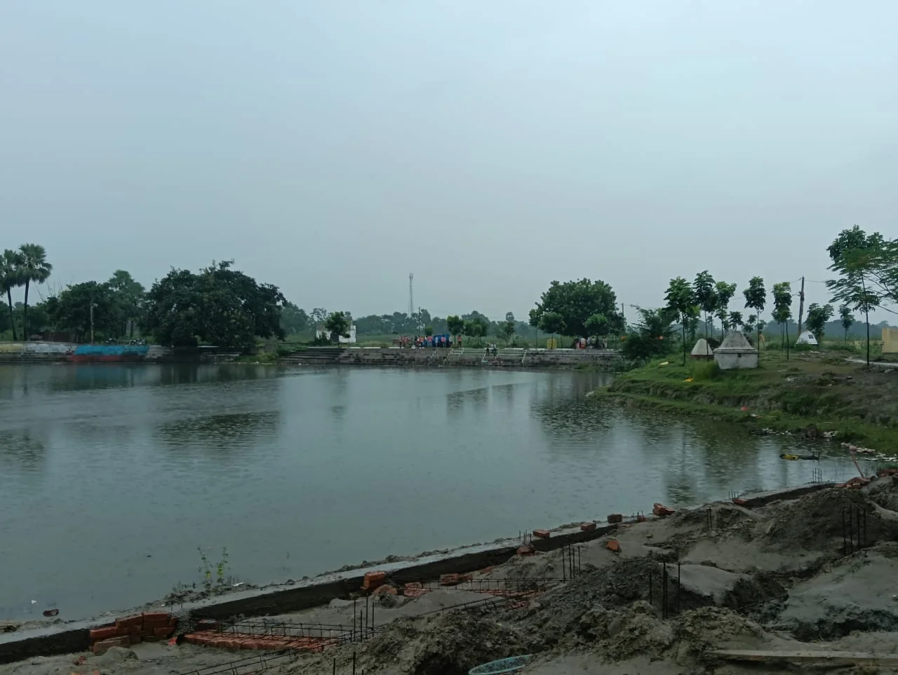 Renovated rural pond and public access works